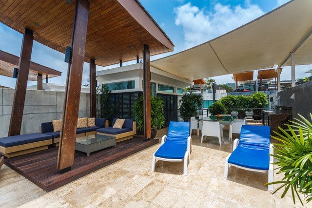 Sophisticated Pool House with Sea View Rooftop Terrace in Rawai