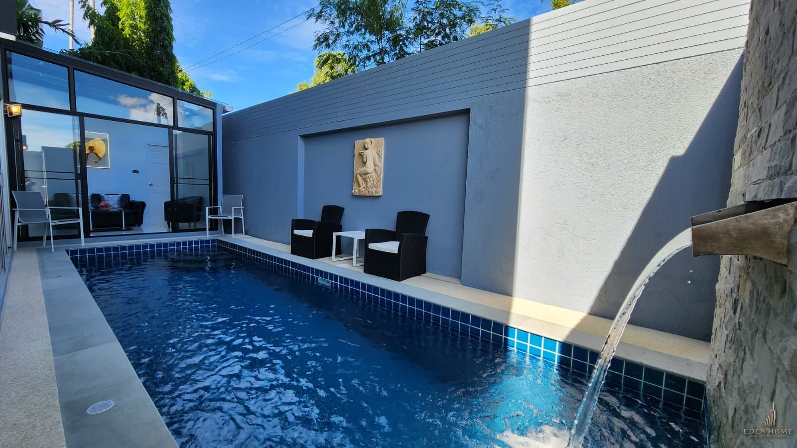Modern townhouse with private pool in Chalong for Rent