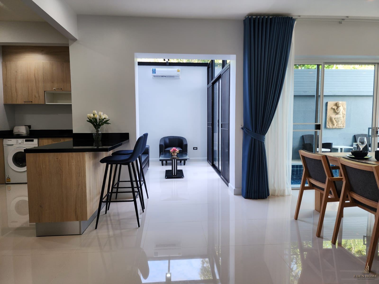 Modern townhouse with private pool in Chalong for Rent