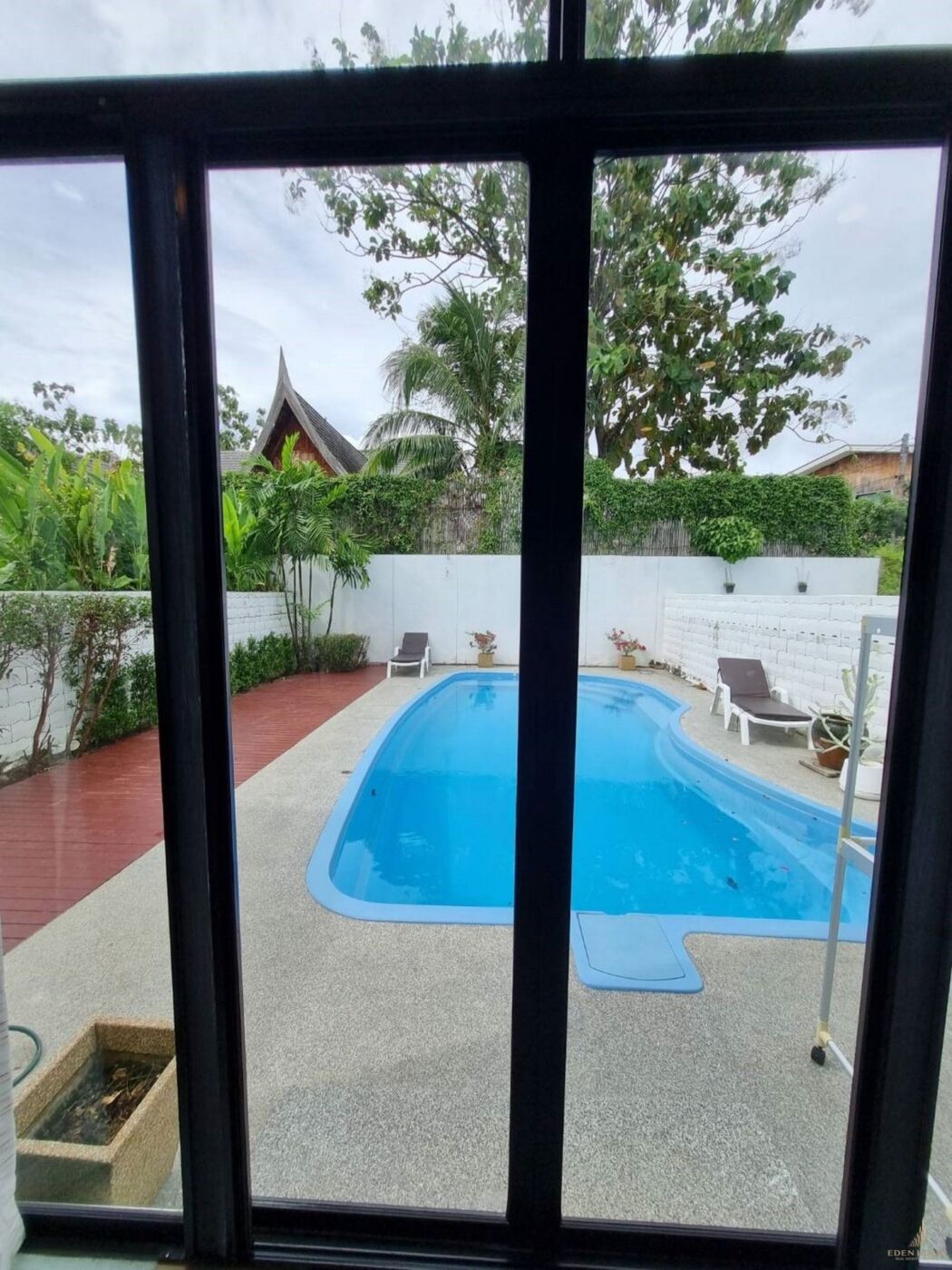 Japanese style pool villa for rent at Chalong
