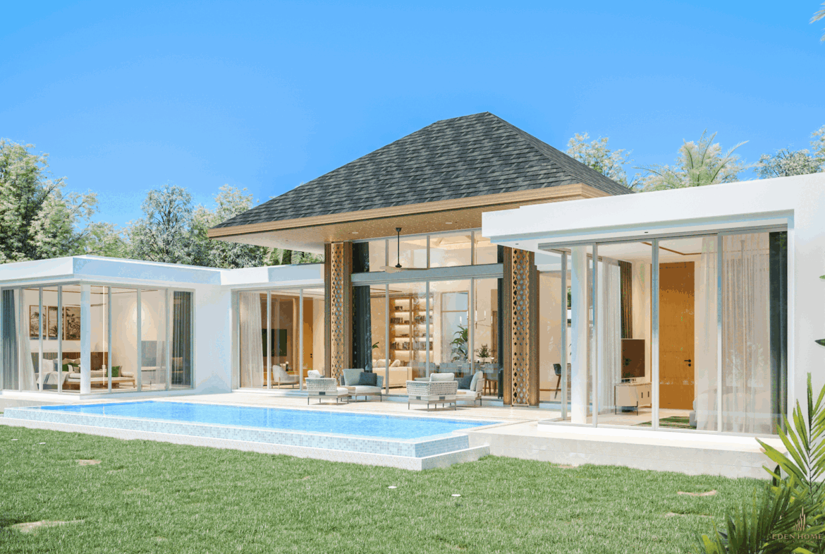 New Villa 3-5 bedrooms project at Thalang for Sale