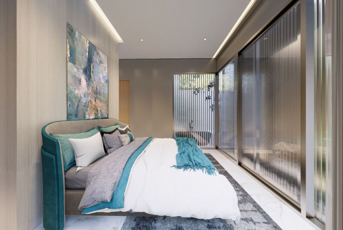New Modern Pool Villa 4-bedrooms at Chalong with Mountain and Lake view for Sale