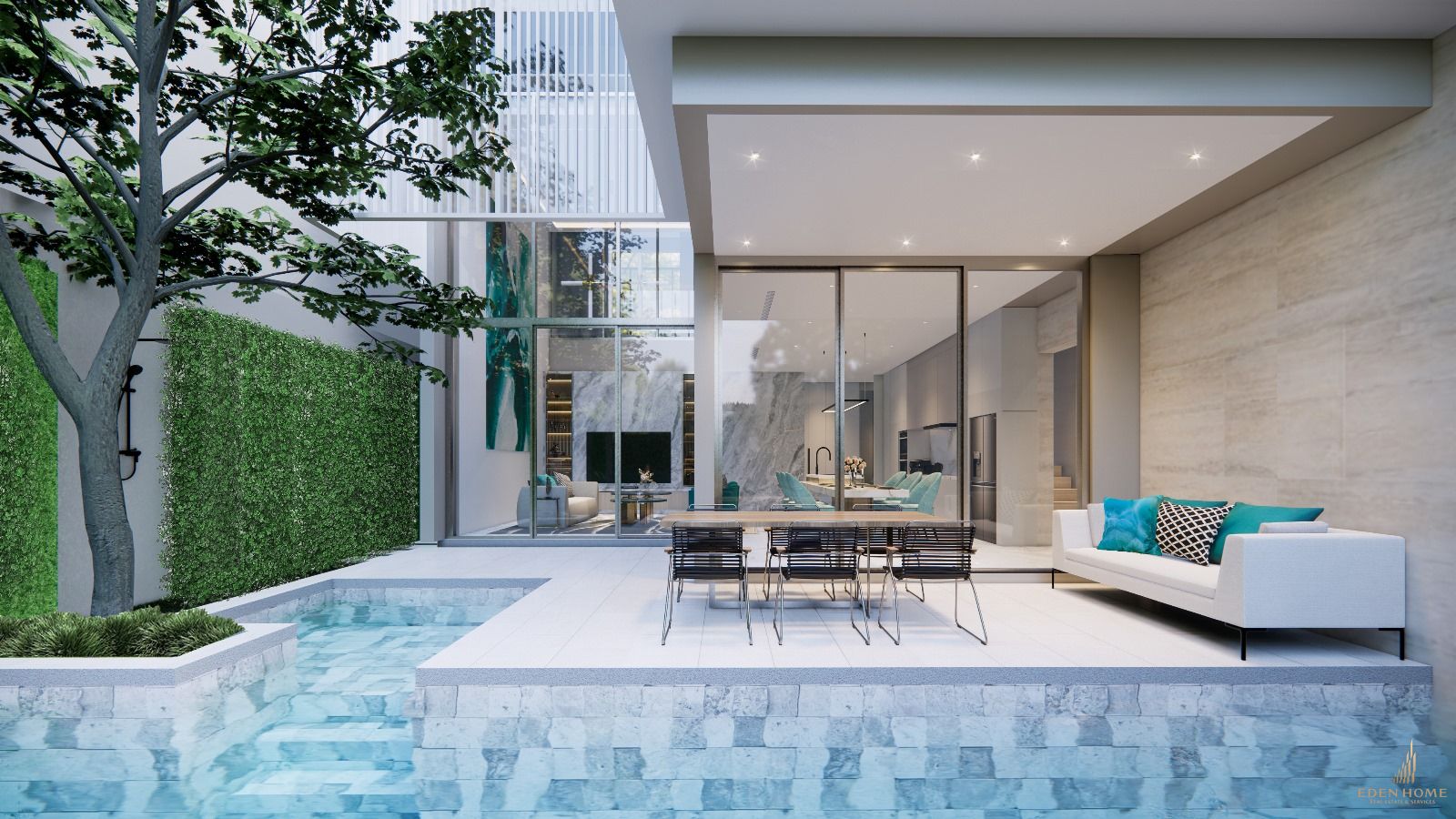 New Modern Pool Villa 4-bedrooms at Chalong with Mountain and Lake view for Sale