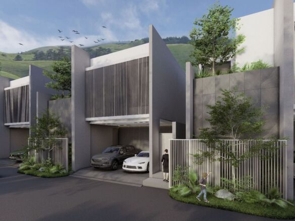 New Modern Pool Villa 4-bedrooms at Chalong with Mountain and Lake view for Sale