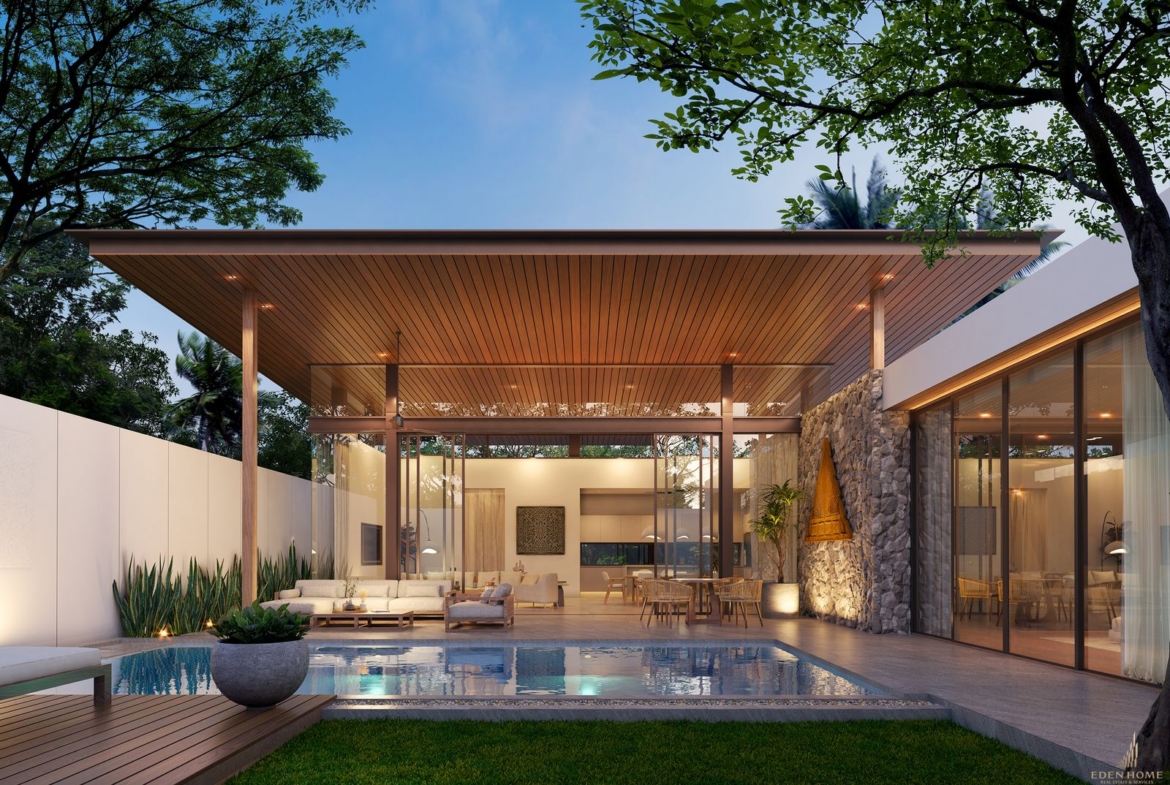 Japanese style pool villa for sale