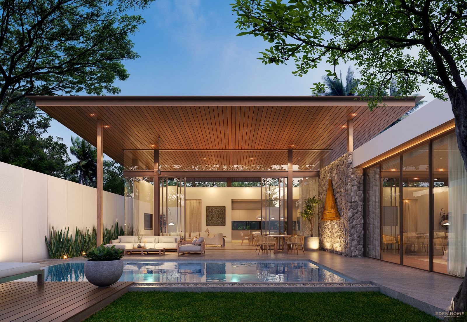 Japanese style pool villa for sale