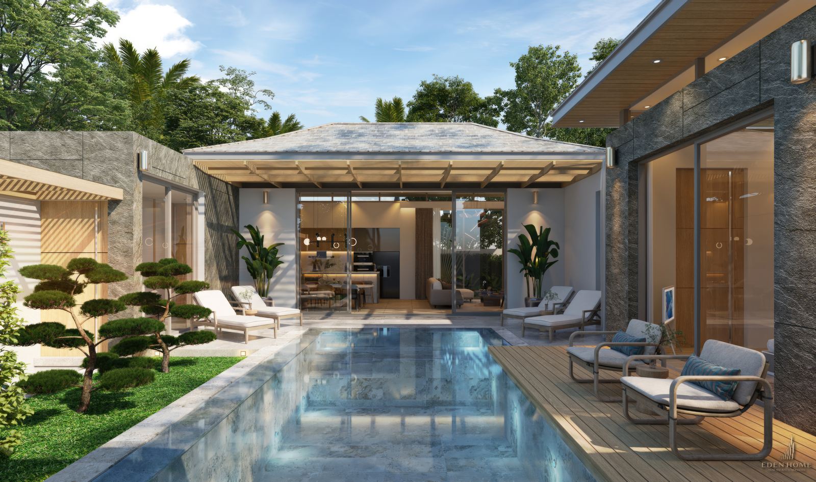 Modern villa in the serene locale of Rawai for sale