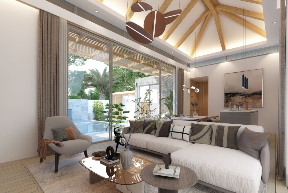 Modern villa in the serene locale of Rawai for sale
