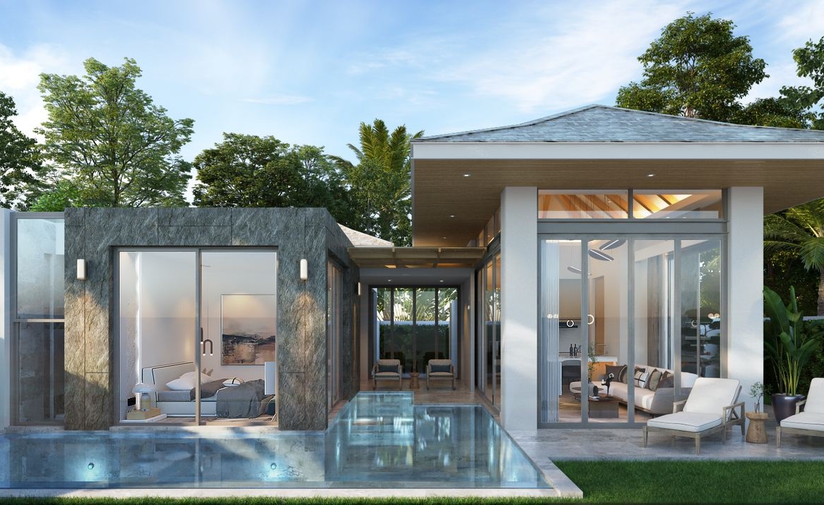 Modern villa in the serene locale of Rawai for sale