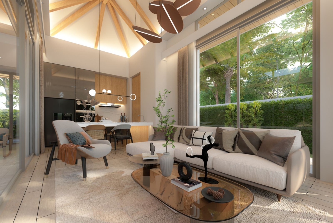 Modern villa in the serene locale of Rawai for sale