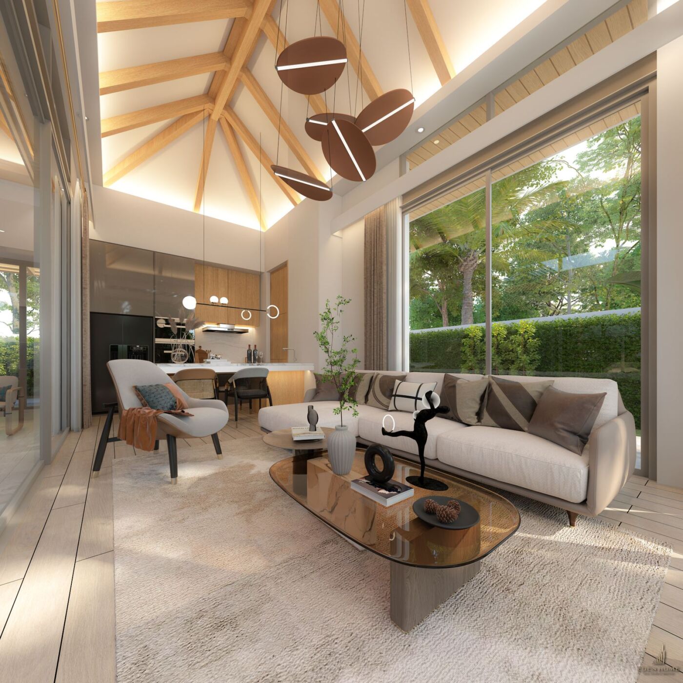 Modern villa in the serene locale of Rawai for sale