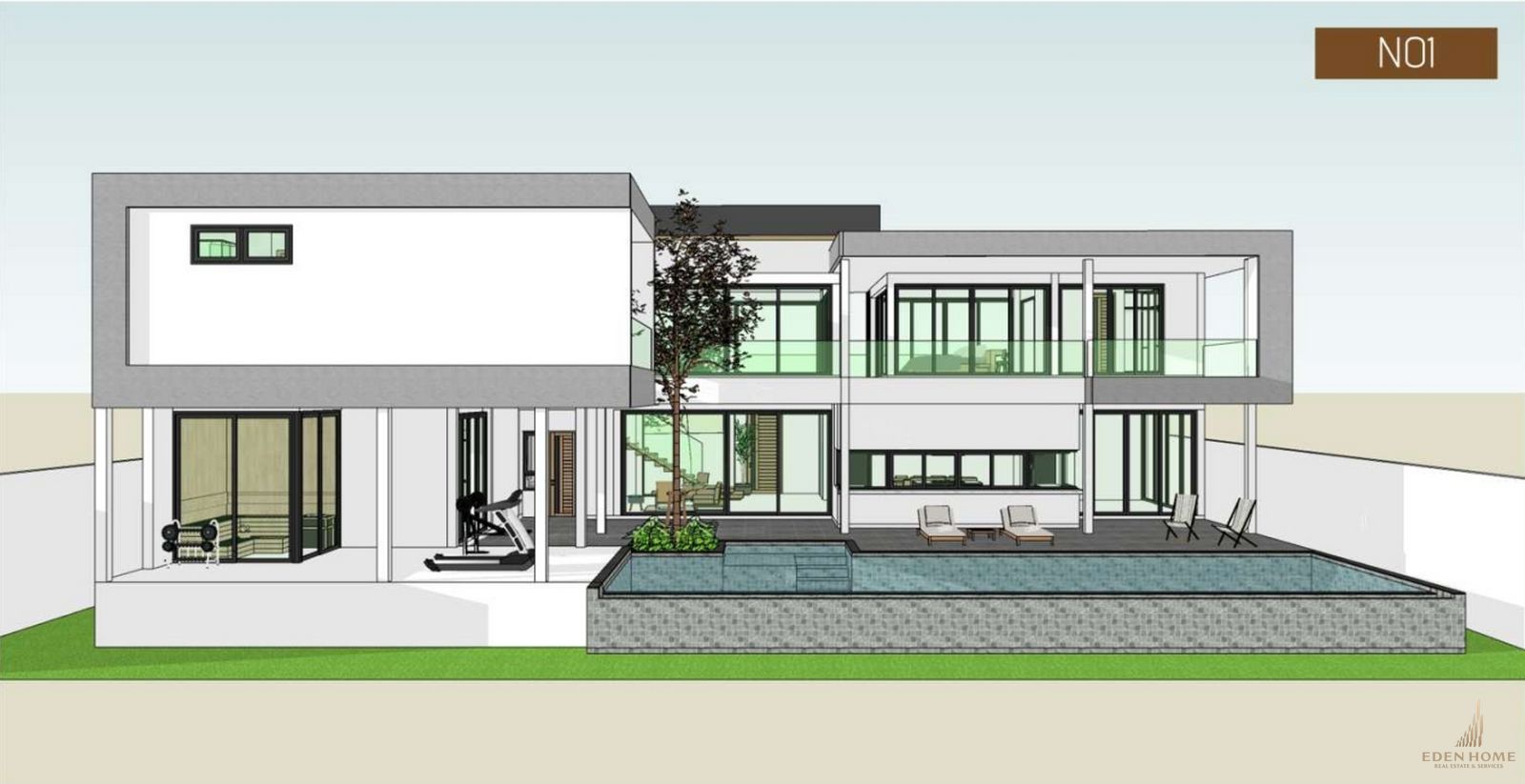New project pool villa for sale at Rawai