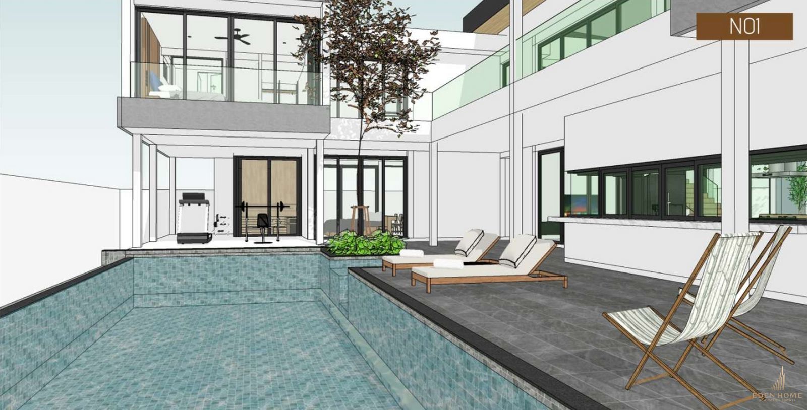 New project pool villa for sale at Rawai