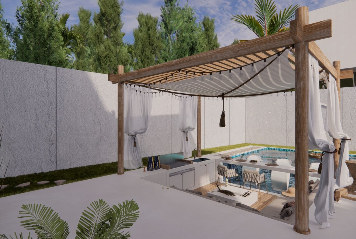 New Modern Tropical Villa for sale at Chalong