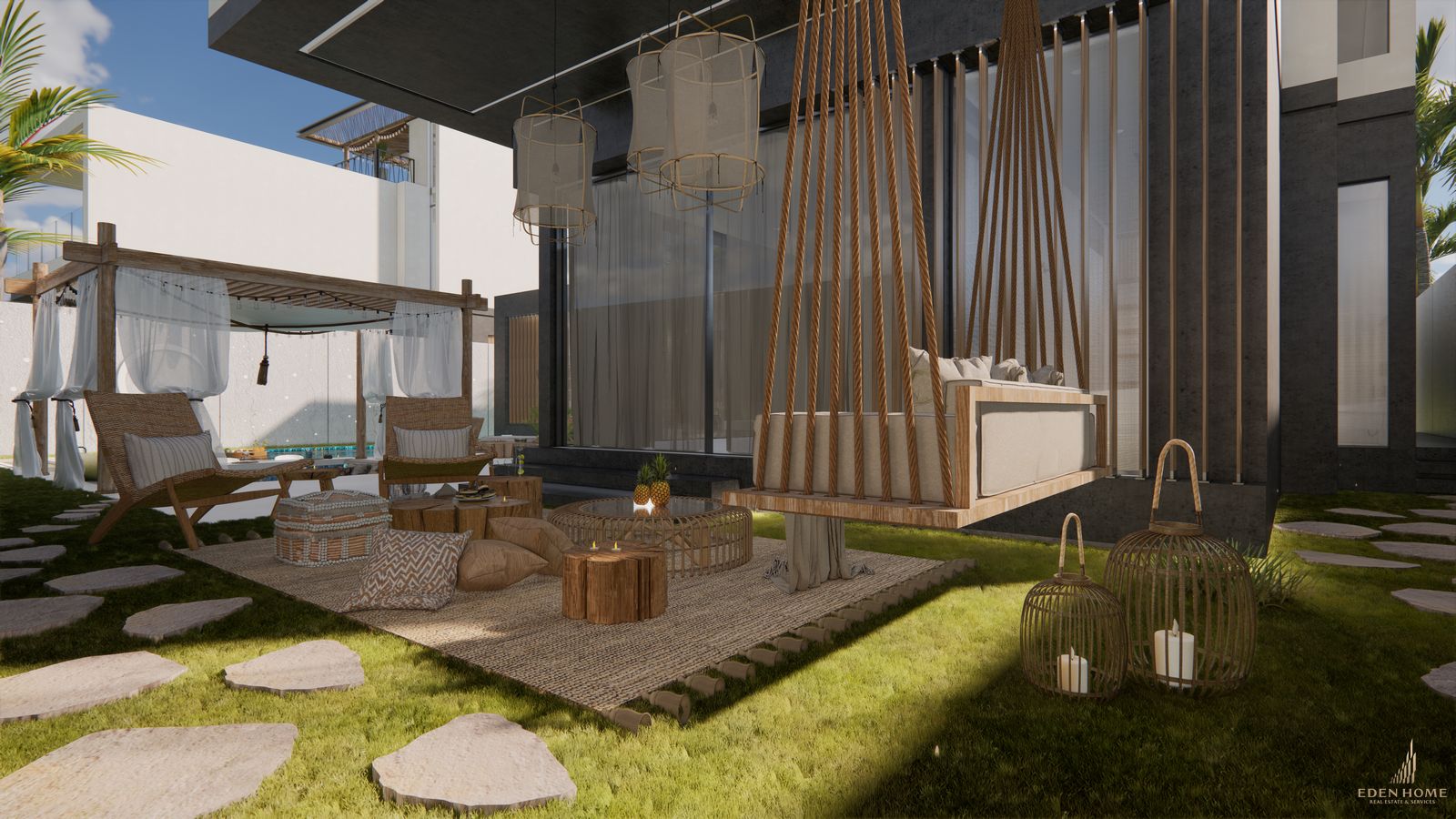 New Modern Tropical Villa for sale at Chalong