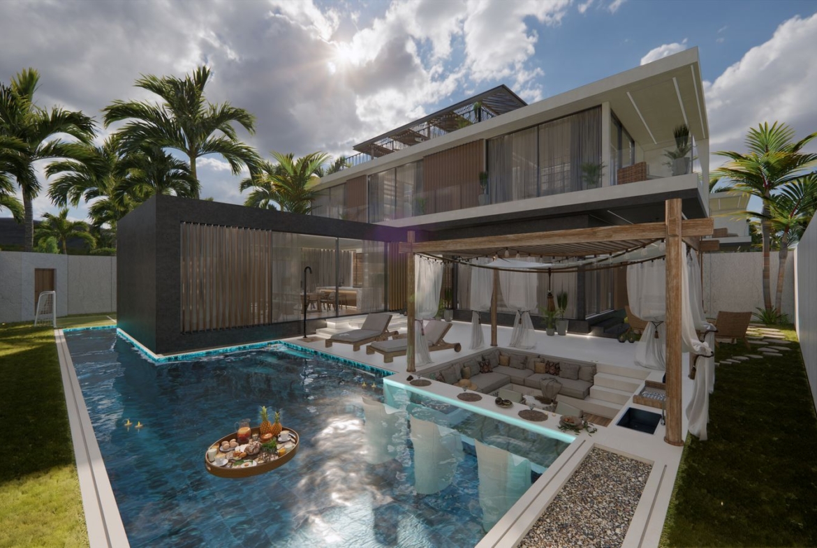 New Modern Tropical Villa for sale at Chalong