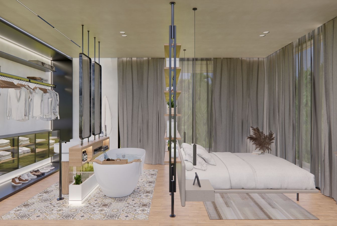 New Modern Tropical Villa for sale at Chalong