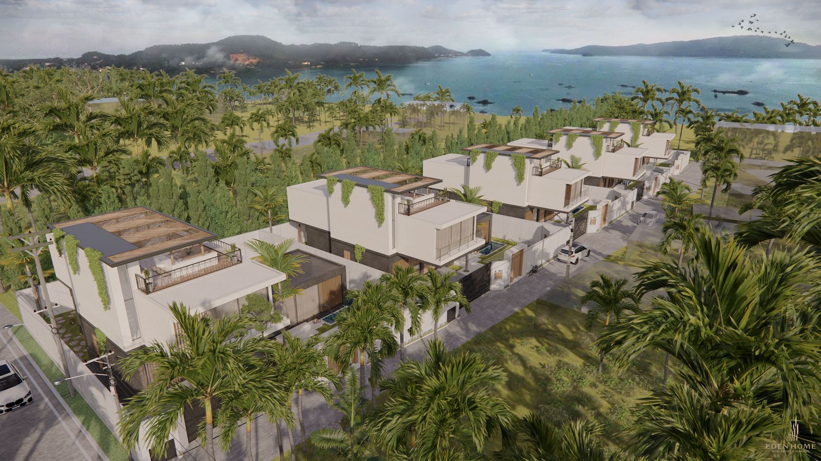 New Modern Tropical Villa for sale at Chalong