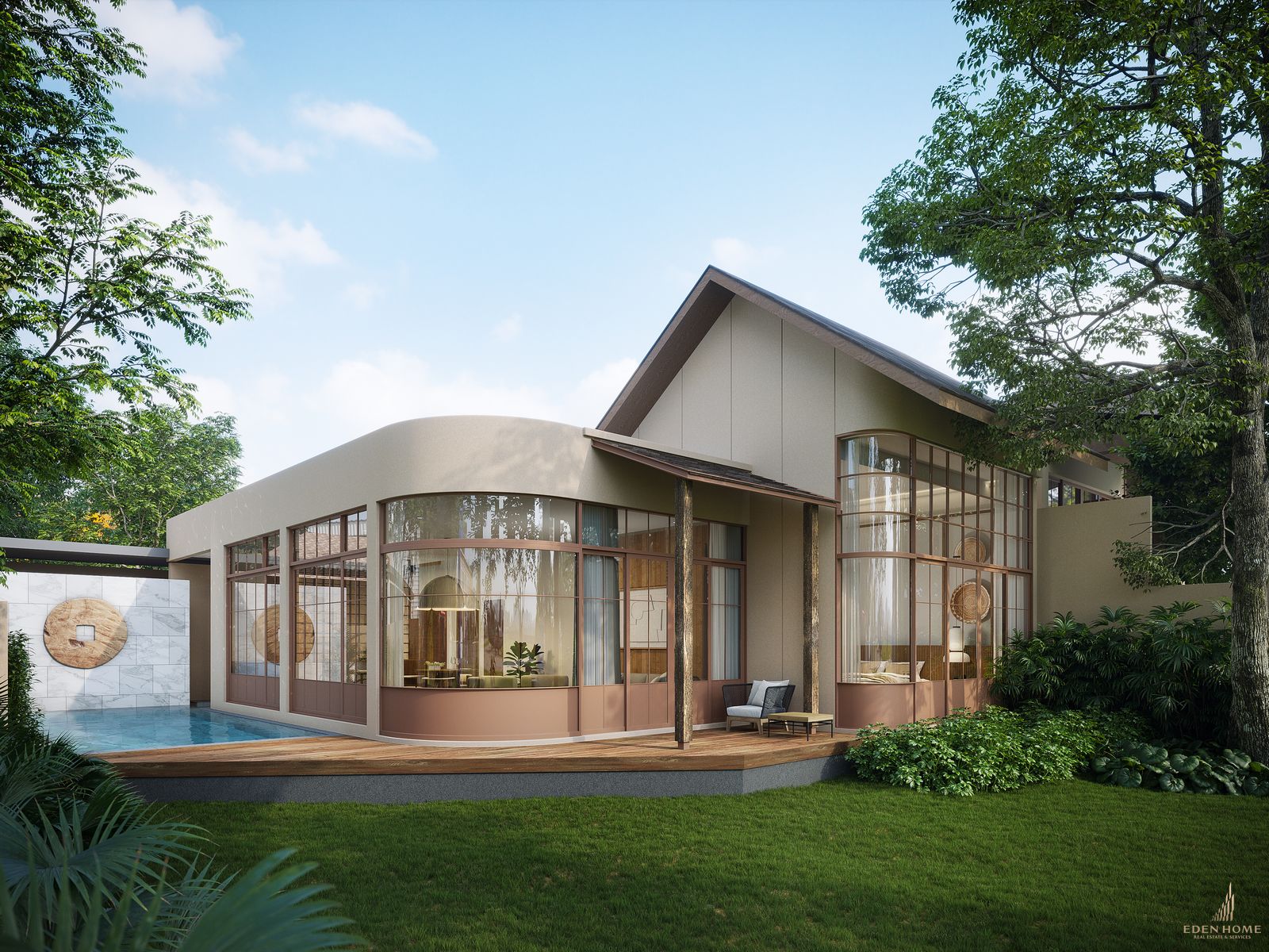 Modern villa in the serene locale of Rawai for sale