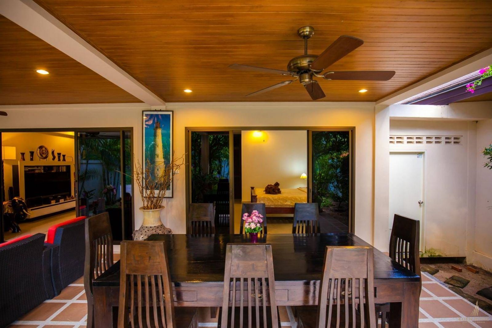 EHR-884 Bali style villa for rent in Rawai
