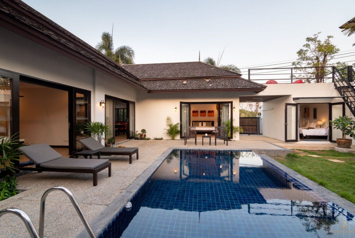 The spacious 3 bedroom villa for rent at Thalang