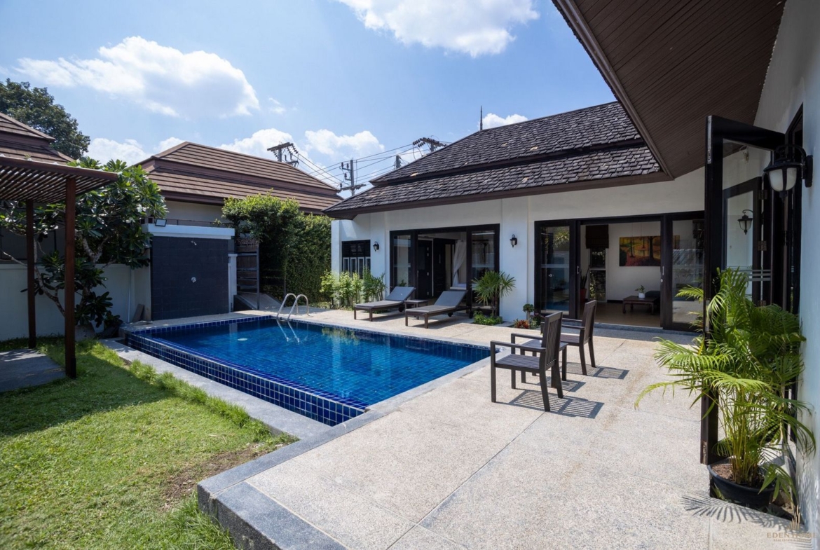 The spacious 3 bedroom villa for rent at Thalang