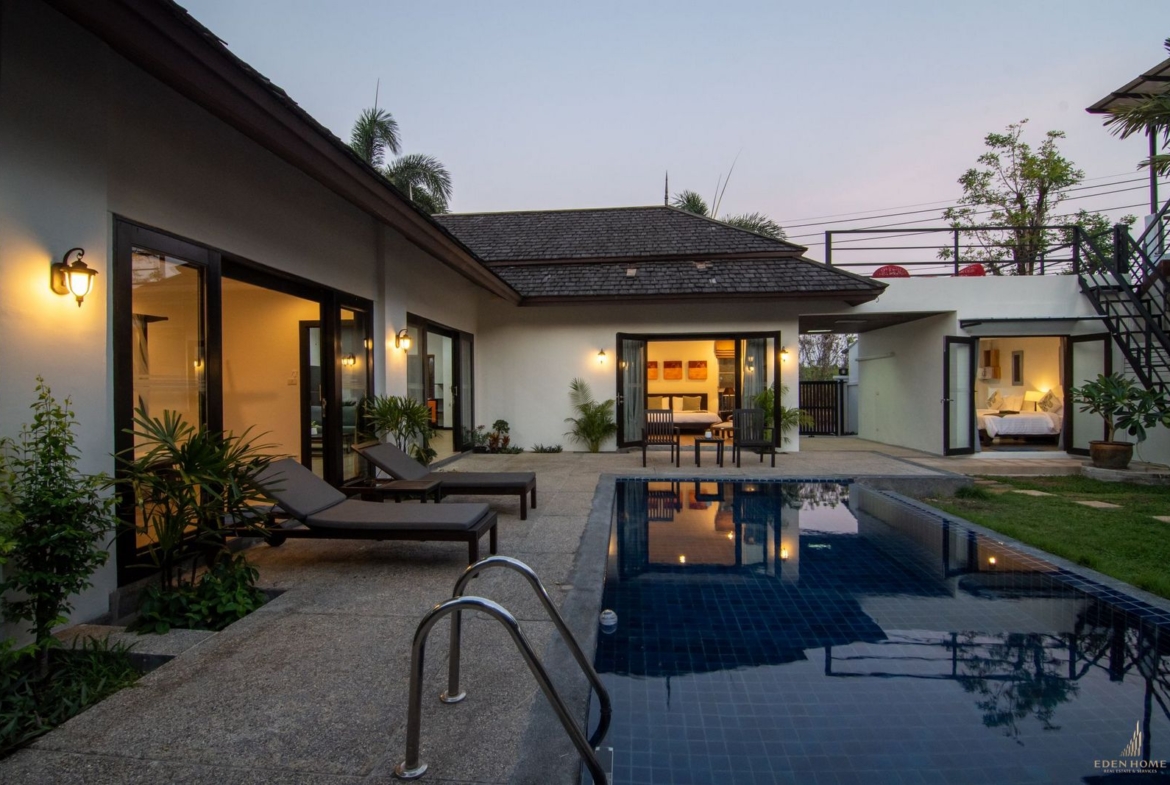 The spacious 3 bedroom villa for rent at Thalang