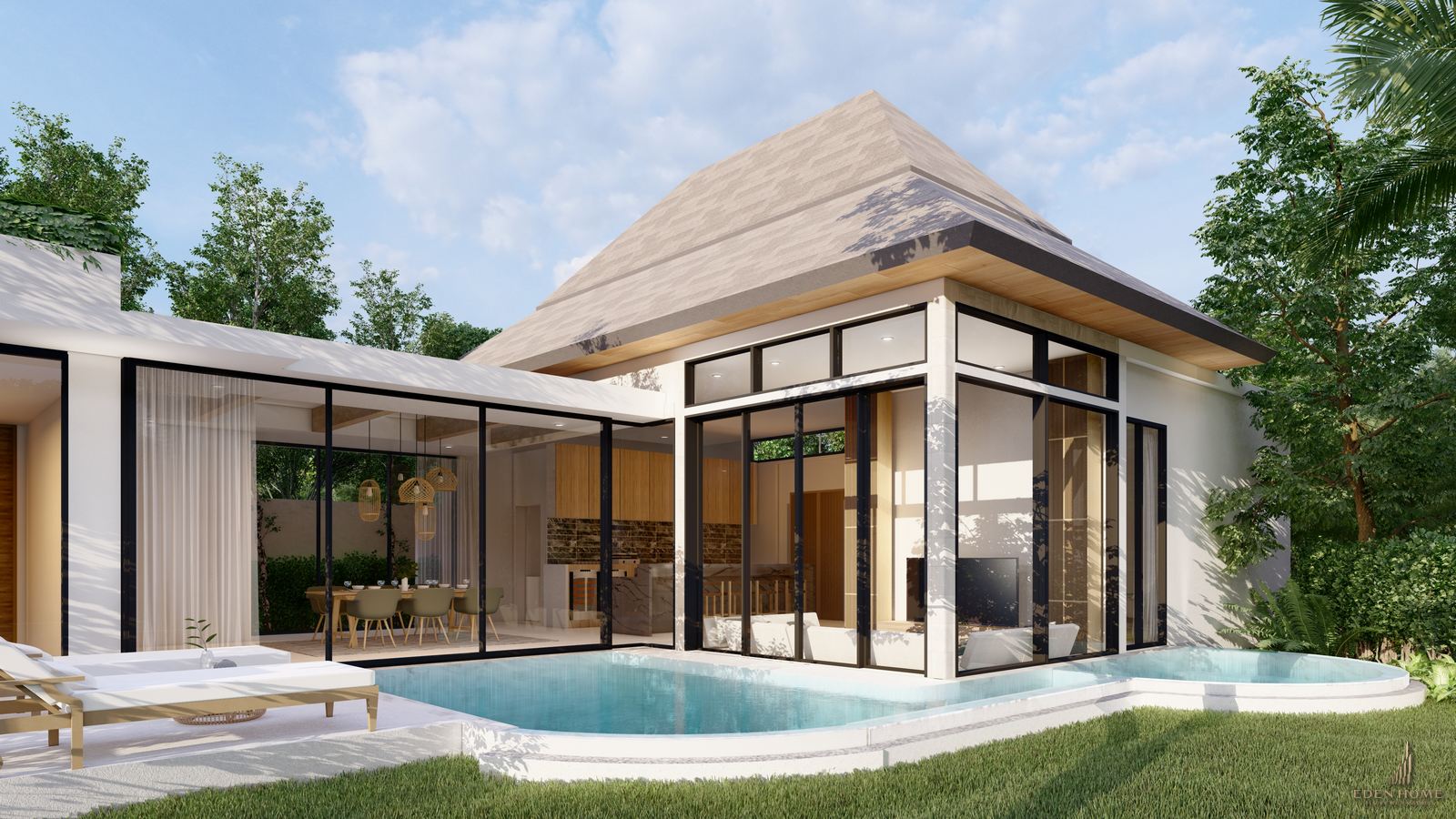 Modern Tropical Villa in Phuket: Luxury Living at Thalang for Sale!