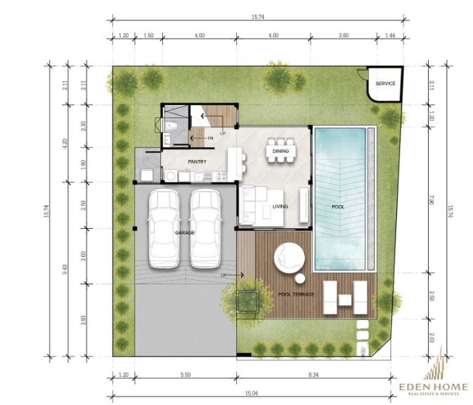 A pool villa for sale in Thalang, Phuket