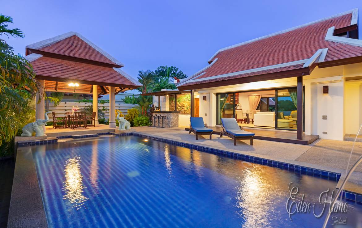 Pool villa in Luxury Estate, 3 Bedroom , Naiharn