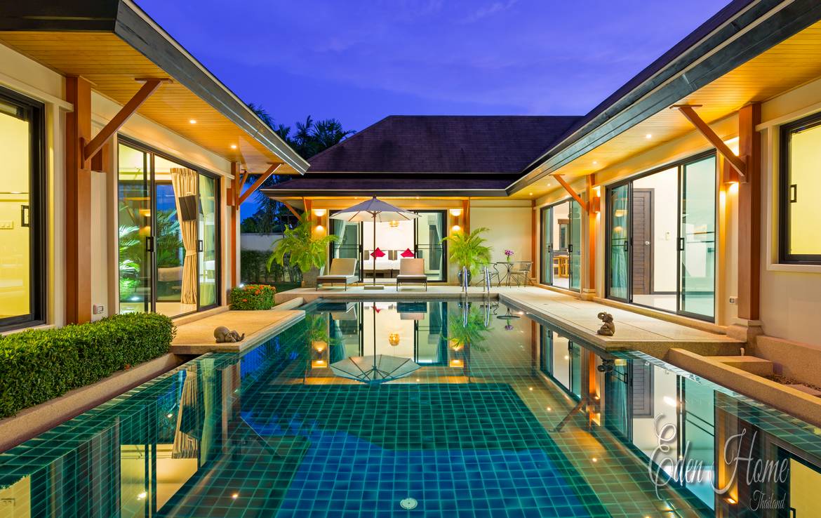 Elegant boutique villa,3 Bedrooms, Naiharn