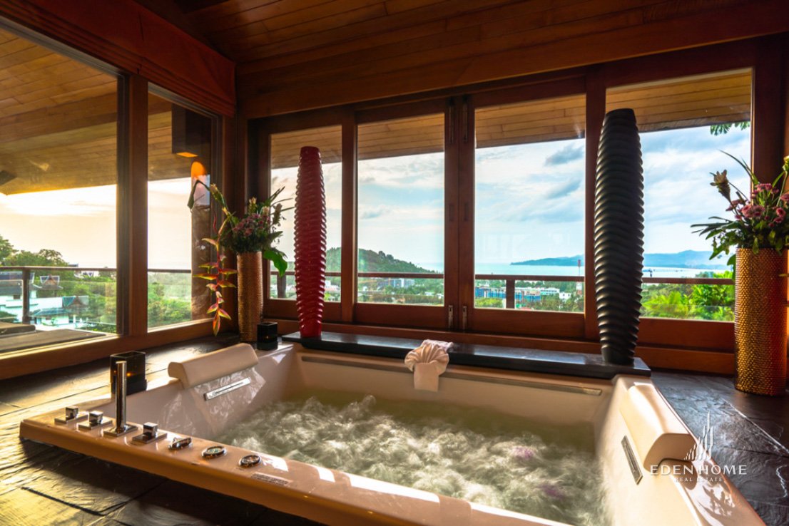 Panoramic Ocean View Villa in Surin